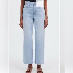 NWT Madewell the perfect crop wide leg jeans